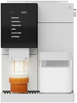 Terra Kaffe TK-02 Super Automatic Espresso Machine – White | App-enabled coffee machine, auto wake & sleep, roaster-approved espresso settings, cappuccino machines for home