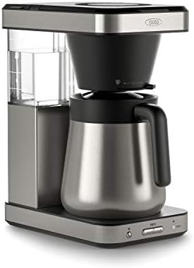 OXO Brew 8-Cup Coffee Maker – Single-Serve, Thermal Carafe, Stainless Steel | SCA Certified Home Brewer, Precise Temperature Control, Rainmaker Shower Head, Brew any amount of coffee from 10 oz to 40 oz