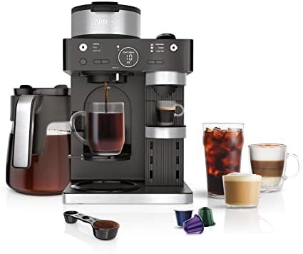 Ninja Espresso & Coffee Maker, Nespresso Capsule Compatible, Black, CFN601 | Barista System, 3 Espresso Brew Styles, Single-Serve Coffee, Built-in Frother, Espresso, Cappuccino & Latte Maker